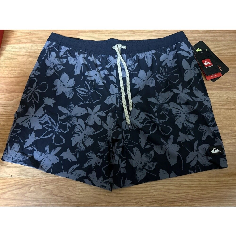 Quiksilver Total Eclipse UFP 50 Volley Board Short Swim Volley  7” XL NWT $80